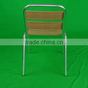 Restaurant Furniture Aliminum Modern Design Relaxing Armless Wooden Dining Chair Yc055 thumbnail-4