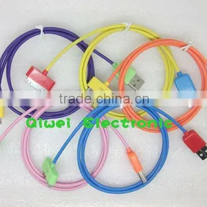 Colorful Usb Data Charger Cable for Iphone/ipad/ipod thumbnail-1