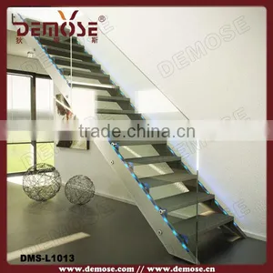 Steel Staircase| Open Riser Staircases With Led Light thumbnail-1