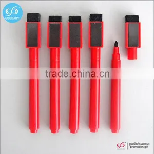 OEM Logo Custom Printed Black Ink Washable Markers Magnetic Erasable Pen thumbnail-2