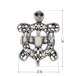 Fashion Jewelry Ring Alloy Anti Silver Plated Cute Animal Tortoise Ring for Women thumbnail-4