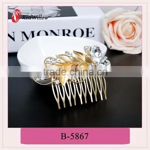 2016 Good Quality New Bridal Plated Hair Comb thumbnail-1