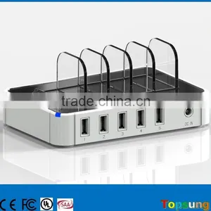 Amazon Top Sale 5 Port Usb Mobile Phone Charger With Quick Charge for Cell Phone thumbnail-1