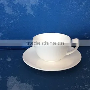 160cc Tangshan Manufacturer Customized Ceramic Bone China Cup&Saucer Set thumbnail-1