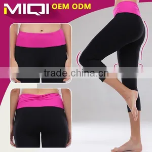 SUPPLEX Nylon/ Lycra/ Spandex Black Long Design ODM or OEM Service Yoga Leggings thumbnail-1