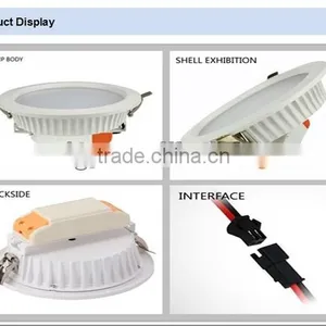 Pure/natural White 4000K Dia 230mm 8 Inch Led Recessed Ceiling Round/square White Downlight 24w 30w (TongDa) thumbnail-2