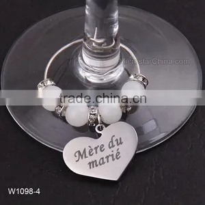 Wedding DIY Decorations French Luxurious Events Table Decorative Crafts Party Supplies Wine Glass Charms thumbnail-5
