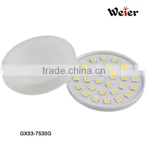 Weier Glass Gx53 Led Cabinet Lamp 5.5w Led Gx53 Lamp 5050 30 Smd thumbnail-1