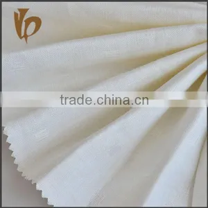 Dobby Woven Bleached Plain Linen Fabric thumbnail-4