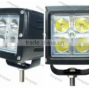 ShengWell 16W 3" Square LED Driving Light 9--32v IP67 CREE Led Car Driving Light 12volt 16w Led Driving Light thumbnail-1