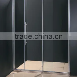 S219 140x185cm (any Size), 5mm Clear Glass, Extensible Bath Screen thumbnail-1