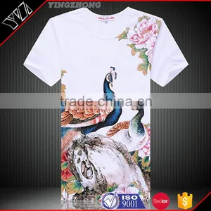 Custom Silk Screen Printing Men's Fashion Cotton Tee Shirts/tshirts Yingzhong Garment thumbnail-1