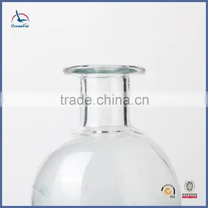 Best Selling Tall Large Color Glass Vase Recycled Frosted Cylinder Vases With Welt Top thumbnail-6
