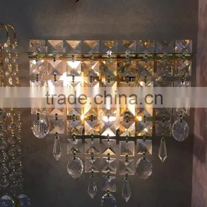 Luxury Crystal Beads Wall Lamp With Gold Metal Decoration CMF--002 thumbnail-1