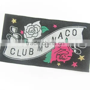 Colorful Customed Logo High Damask Blouse Neck Patch thumbnail-1