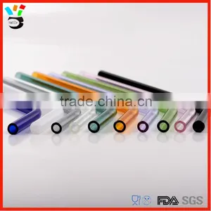 Health Body Multicolored Available Straight & Bent Glass Straw thumbnail-1