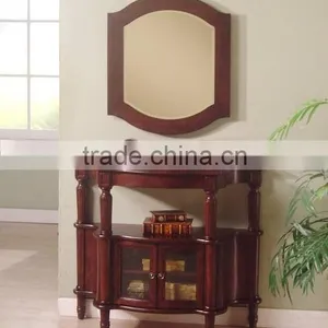 MH012 Living Room Wooden Console Table W/mirror thumbnail-1