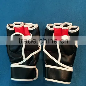 Wholesale Boxing MMA Kick Punching Gloves Boxeo Half Fighting Boxing Gloves Equipment Extension Wrist Leather Boxing Gloves thumbnail-2