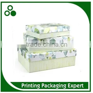 ELEGANT BOUTIQUE PAINTING PRINTING FLOWER CARDBOARD GIFT PAPER BOX thumbnail-1