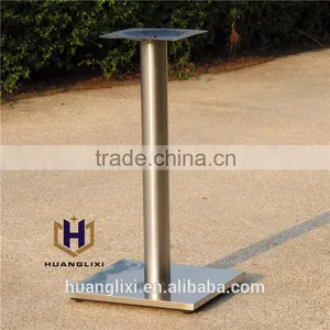 2016 Quadrate Brushed Stainless Steel Table Leg Stainless Steel Chassis Restaurant Table Frame Coffee Room Furniture Legs thumbnail-5