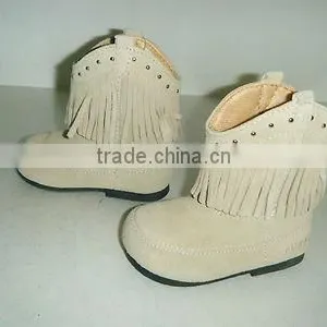 White Leather Baby Cowboy Boot thumbnail-1