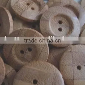 High Quality Custom Natural Bamboo Button thumbnail-1