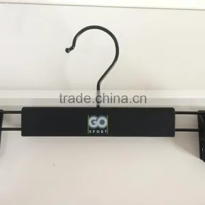 Competitive Price Black Child Pants Plastic Hanger With Clips thumbnail-4