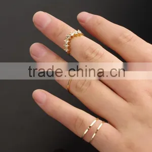 Dimand Thin Four Finger Ring Custom thumbnail-6