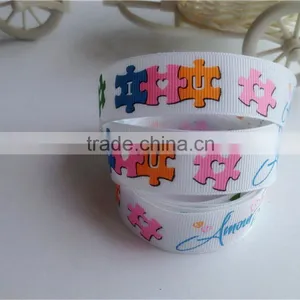 Wholesale Custom Print Satin Ribbon, Printed Grosgrain Ribbon thumbnail-5
