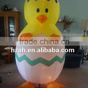 Inflatable Easter Chick In Egg for Yard Decoration Lighted thumbnail-1