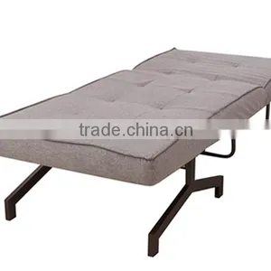 Gray Fabric Cheap Functional Folding Sofa Bed Folding Single Bed thumbnail-5