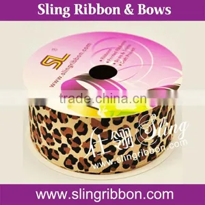 1.5 Inch Single Faced Leopard Printed Ribbon thumbnail-6
