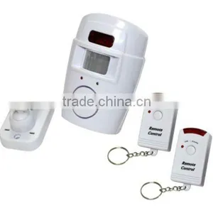 Independently Wireless Infrared Motion Detecting Alarm System With 2 Remote Controls for Home Security thumbnail-1