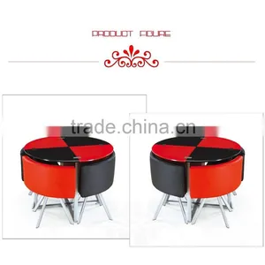 CLASSIC PROMOTION WHOLESALE 4seter Glass Dining Table Set 6seter Wooden Designstable thumbnail-2