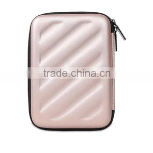 Hot Selling BUBM EVA+PU Ladies Champagne Gold Travel Usb Flash Drive Storage Hand Bag thumbnail-4