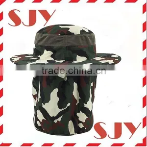 Wide Brim Camouflage Hat Summer Fishing Sun Hat thumbnail-3