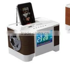 2016 Hot Sale Product JY23 Rechargeable Real Clock Music Speaker thumbnail-1