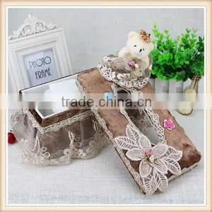 Long Pattern Single Bear Lint Tissue Box thumbnail-3