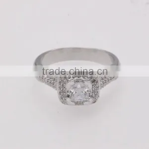 Trendy 925 Silver Zircon Pave Setting Ring for Women thumbnail-4