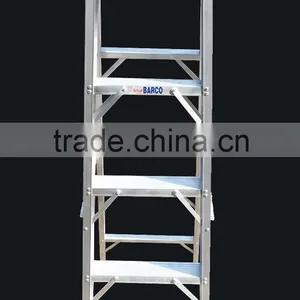 Aluminium One-Sided Folding 20 Step Ladders thumbnail-1