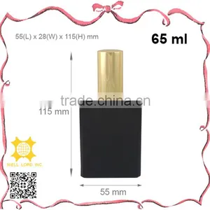 45ml Amazing Dark Red Square Empty Glass Bottle With Pump Sprayer thumbnail-6