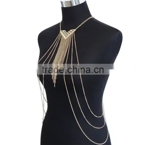 Crystal Body Jewelry Multilayer Tassel Body Chain thumbnail-3