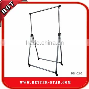 Indoor Clothes Rack, Clothes Hanger Rack With Net, Multifunction Clothes Drying Rack thumbnail-6