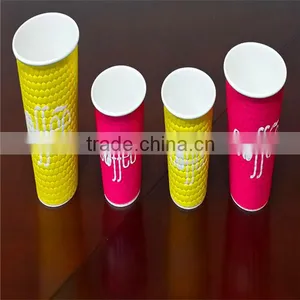 Disposable Cup/ Vertical Ripple Paper Cup/ Take Away Ripple Cups With Good Quality thumbnail-1