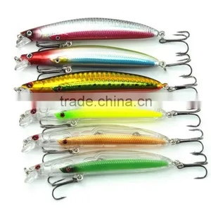 9cm/9.8g Bionic Bait Fishing Lure Minnow Tackle Fishing Bait Hooks Kit thumbnail-6