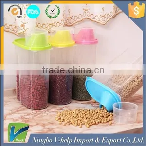 Plastic Cereal / Snack Dispenser Set - Dry Food Storage Containers thumbnail-2