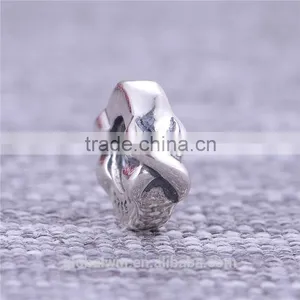 Promotion Bowknot 925 Sterling Silver Bead Wholesale Vintage Solid Tube Bead Fashion Jewelry 2016 Spacer Beads For Woman thumbnail-4