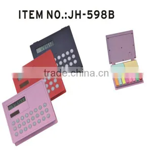 Wholesale pu Leather Solar Calculator With Notebooks thumbnail-3
