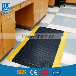 Rubber PVC Yellow Anti-fatigue Floor Mat thumbnail-1