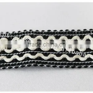 High Qualoity 2cm Width Wave Embroidery Elastic Webbing Wholesale thumbnail-4